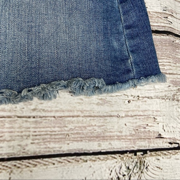 Blank NYC Denim Skirt with Raw Hem Size 26 - Picture 6 of 8